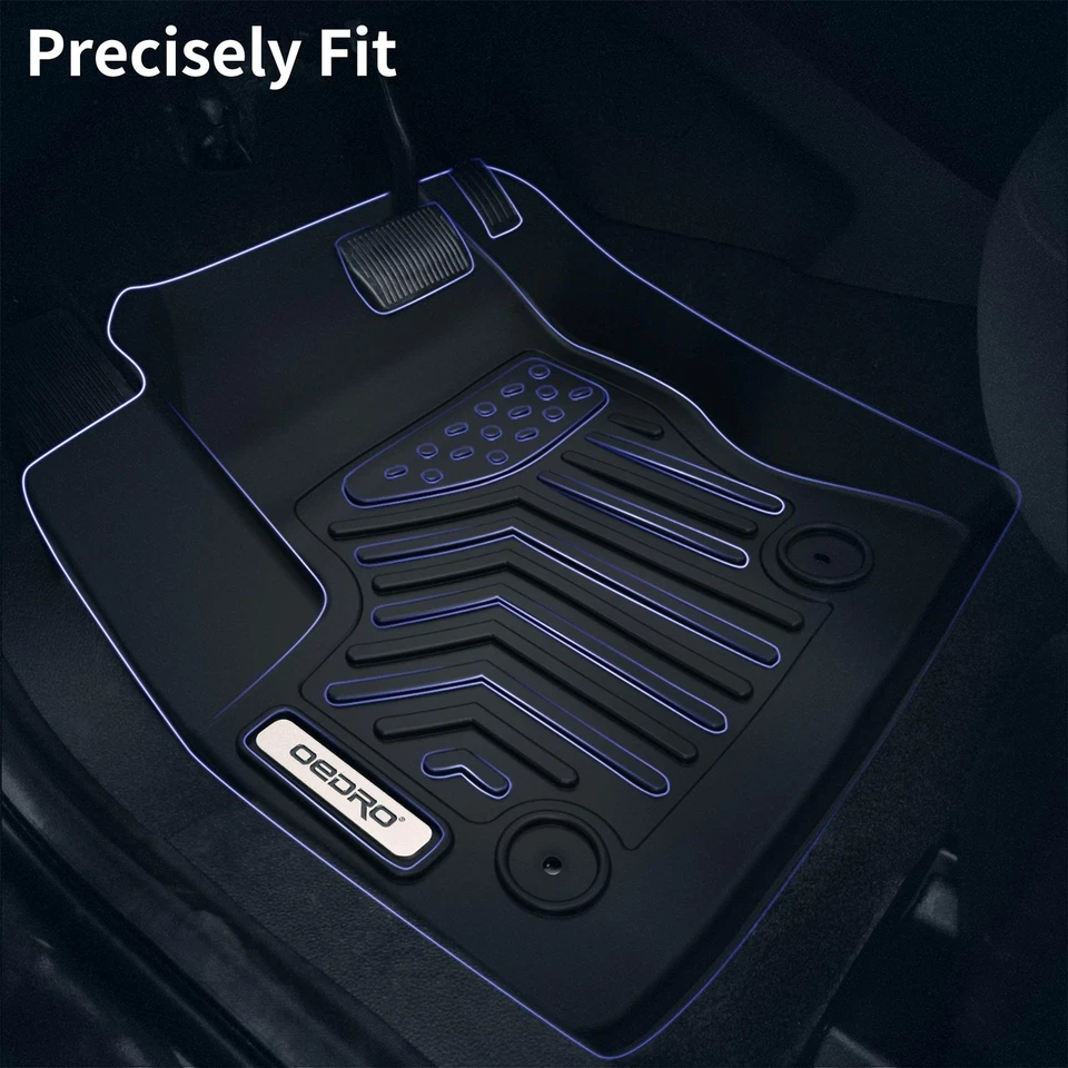 OEDRO Floor Mats for 2016-2022 Honda HRV Front & Rear TPE Liners  All-Weather Foto 2 de 4