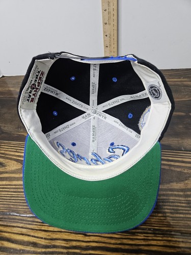 Vintage Black And Blue Buffalo Sabres Snapback Hat/Cap Zephyr NHL - Picture 6 of 8