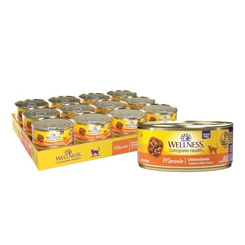 Complete Natural Grain Free Wet Canned Cat Food, Cubed Chicken Entrée in Rich...
