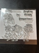 Young at Heart Clear Stamps and Dies-Celebrate Friendship and Laughter with Fun