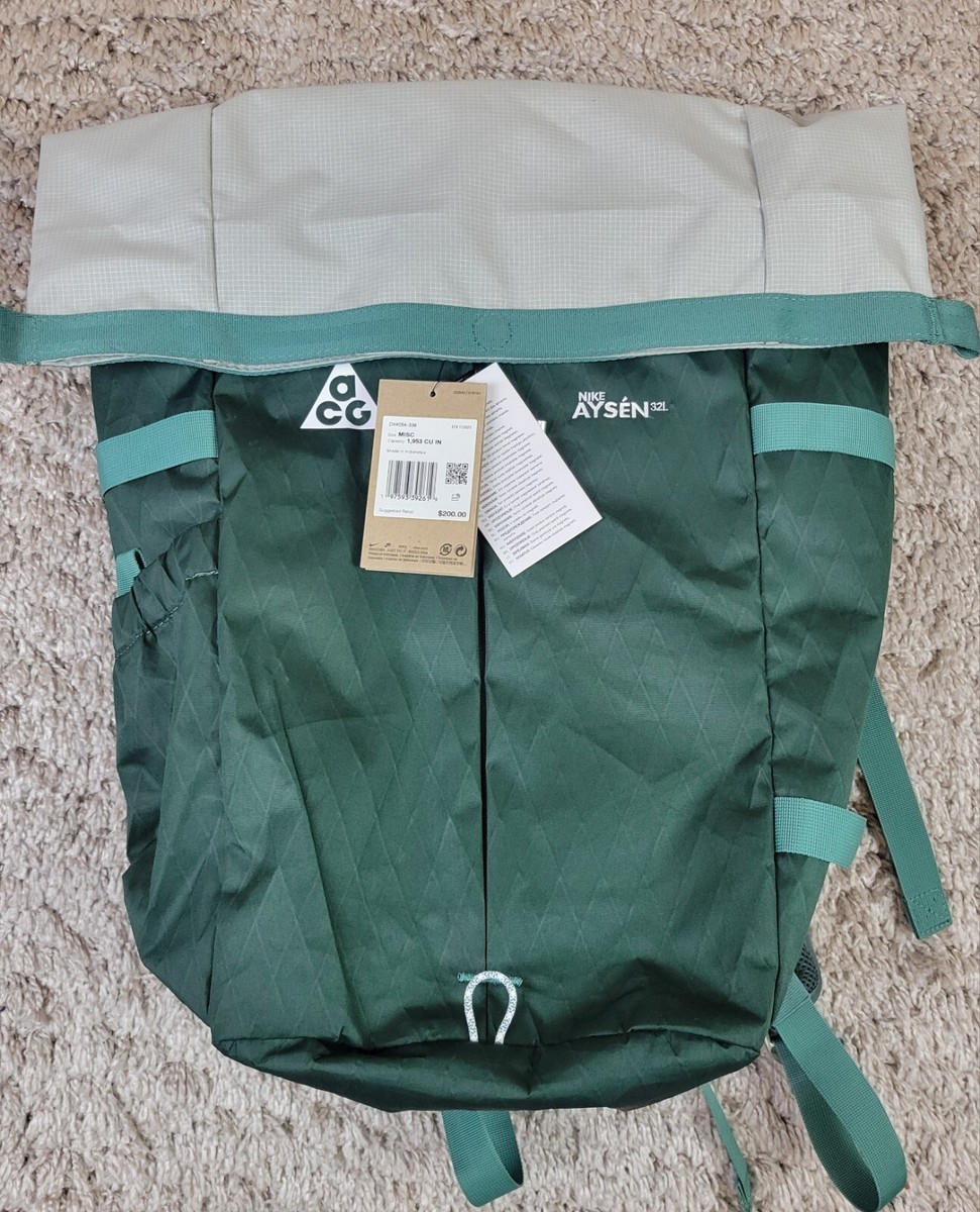 Nike DV4054-338 ACG Aysen Backpack - Green/Silver (32L) NEW🔥 | eBay