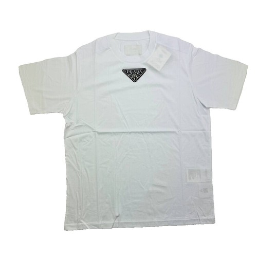 Prada Luna Rossa Yachting Striped Polo T-Shirt Embroidered Logo