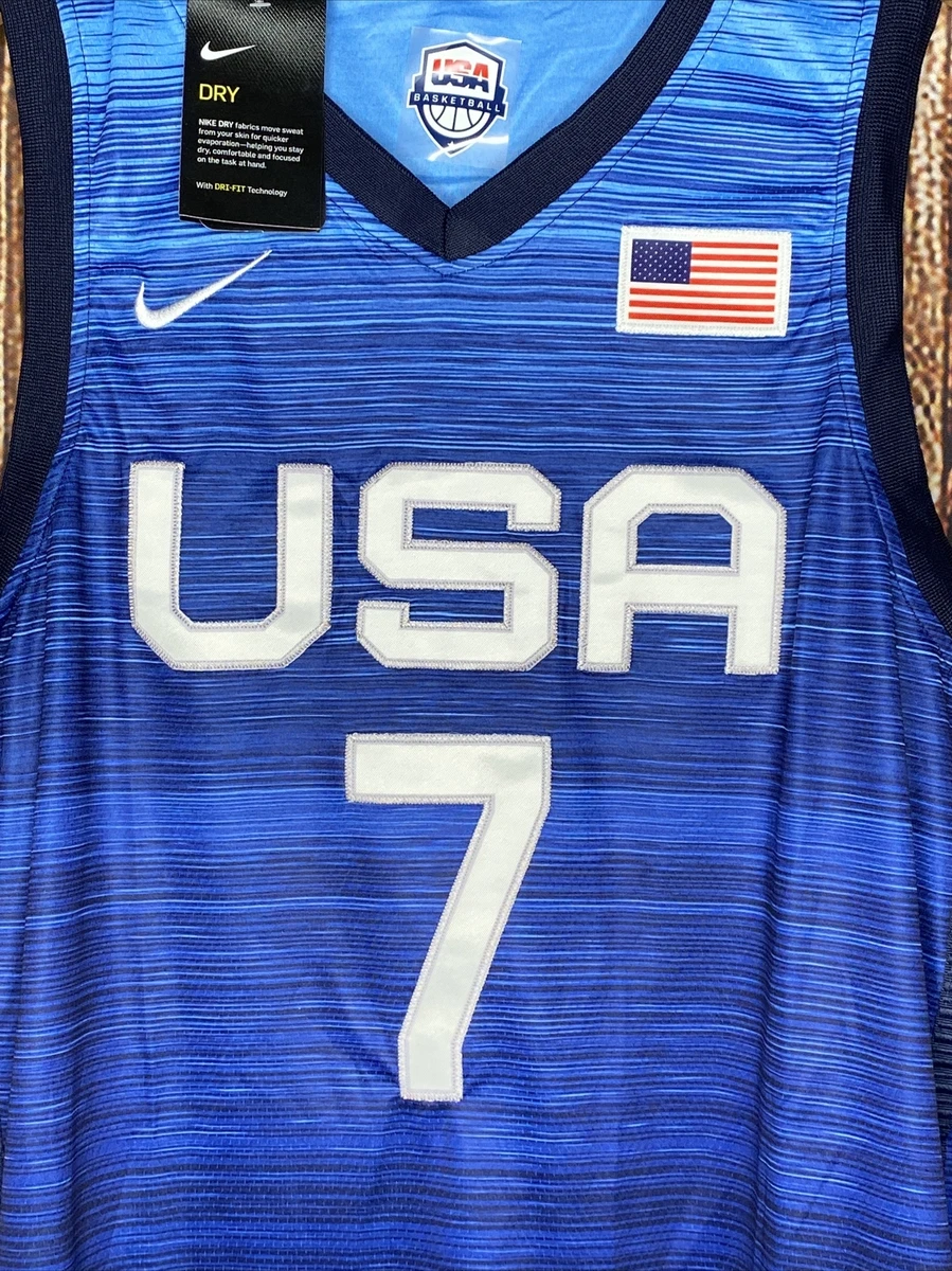 USA 2012 Olympic Dream Team Ten 5 Kavin Durant Blue Basketball Jersey