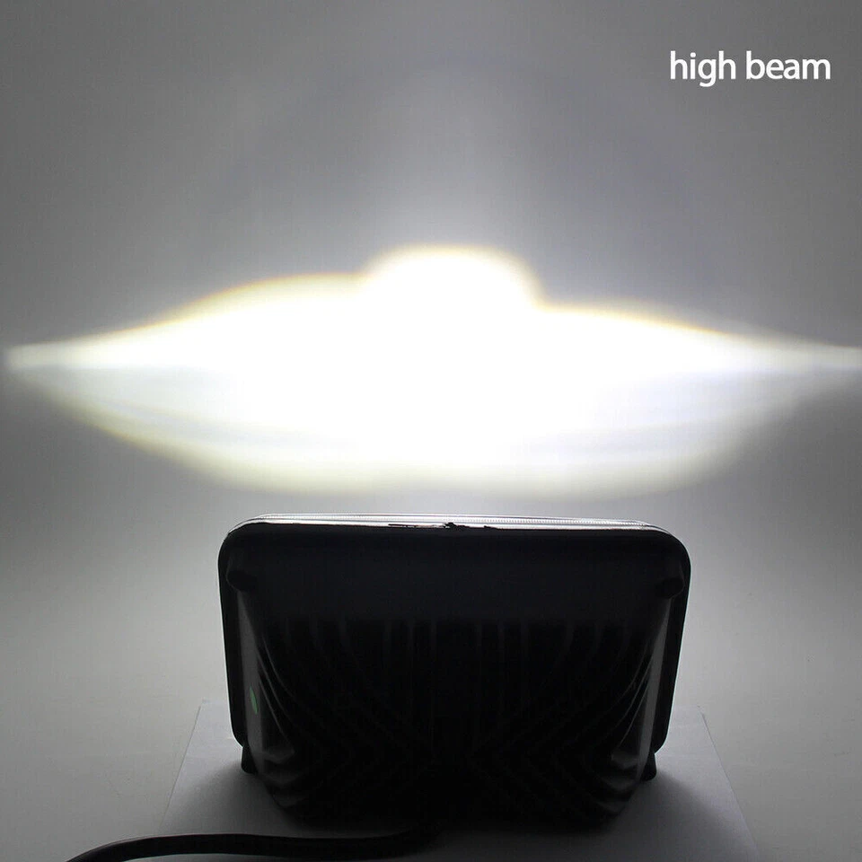 Pair 4x6" LED Headlights Halo DRL Hi-Lo Beam For Chevrolet S10 1995-1997 Blazer Foto 2 de 4