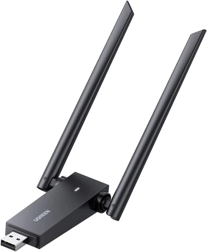 UGREEN USB WiFi Adapter for PC 1300Mbps Dual 5dBi Antennas 2.4GHz/5.8GHz