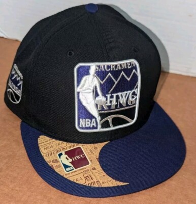 Sacramento Kings PurpleHat Hardwood Classic NBA NEW ERA Fitted HWC Cap Men  1/4