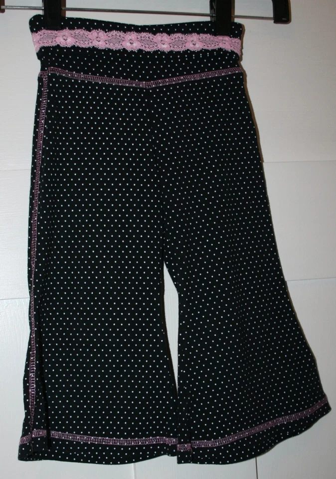Pantalones Capri Jenna Jessie Niña Lunares Negro y Rosa Talla Niño 5 Foto 4 de 4
