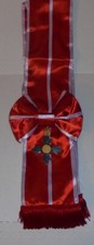 UK Britain Royal Medal O.B.E. OBE Empire Ribbon Order Knight Award Sash Uniform