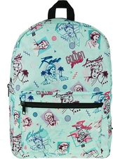 Large Backpack - The Golden Girl Blue Allover Print 16" School Bag NEW
