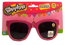 Shopkins Kids Sunglasses Purple Striped 100 UV protection