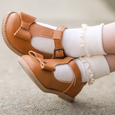 Jefferies Socks Girls School Uniform Seamless Ruffle Lace Cuff Crew Casual Socks