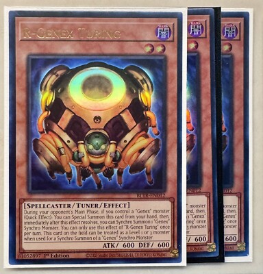 Yugioh! 3x R-Genex Turing BLTR-EN012 Ultra Rare 1st Ed NM