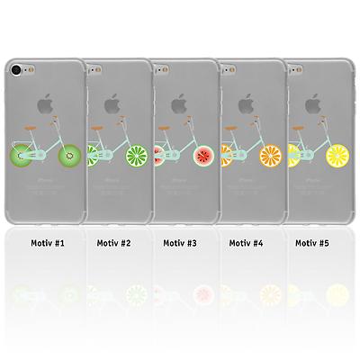 Schutzhülle Bike-Motiv Fahrrad Cover Case Silikon Tasche Schale + 2 Schutzfolien