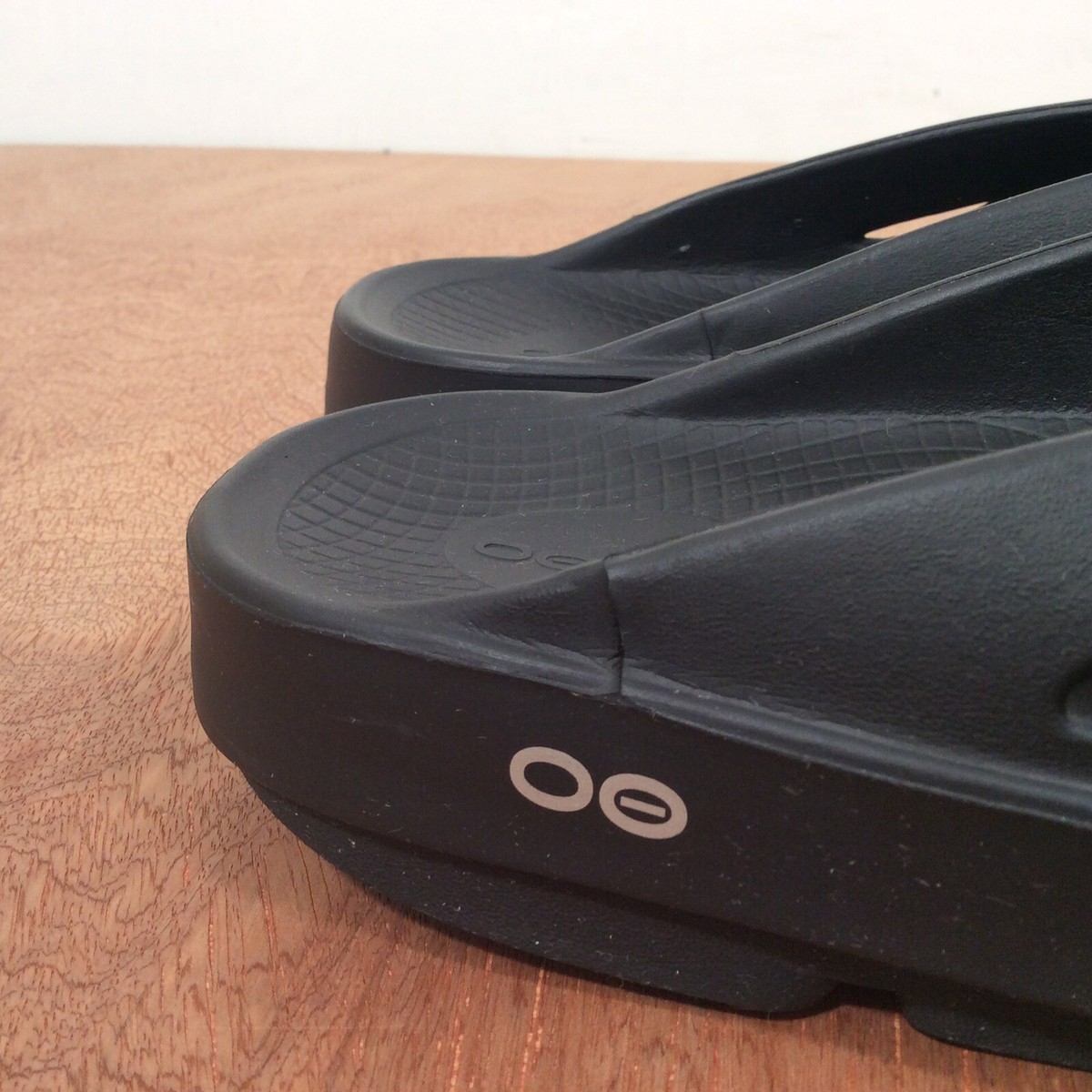 靴 OOFOS OORIGINAL BLACK M8 / W10 USA Oofos Original Unisex M8 W10 Black Recovery Comfort Flip