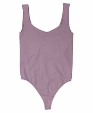 Free People Bodysuit Thong Womens Size Medium Large Lilac Purple