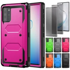 For Samsung Galaxy Note10/10+ 5G Hybrid Impact Case Cover Privacy Tempered Glass