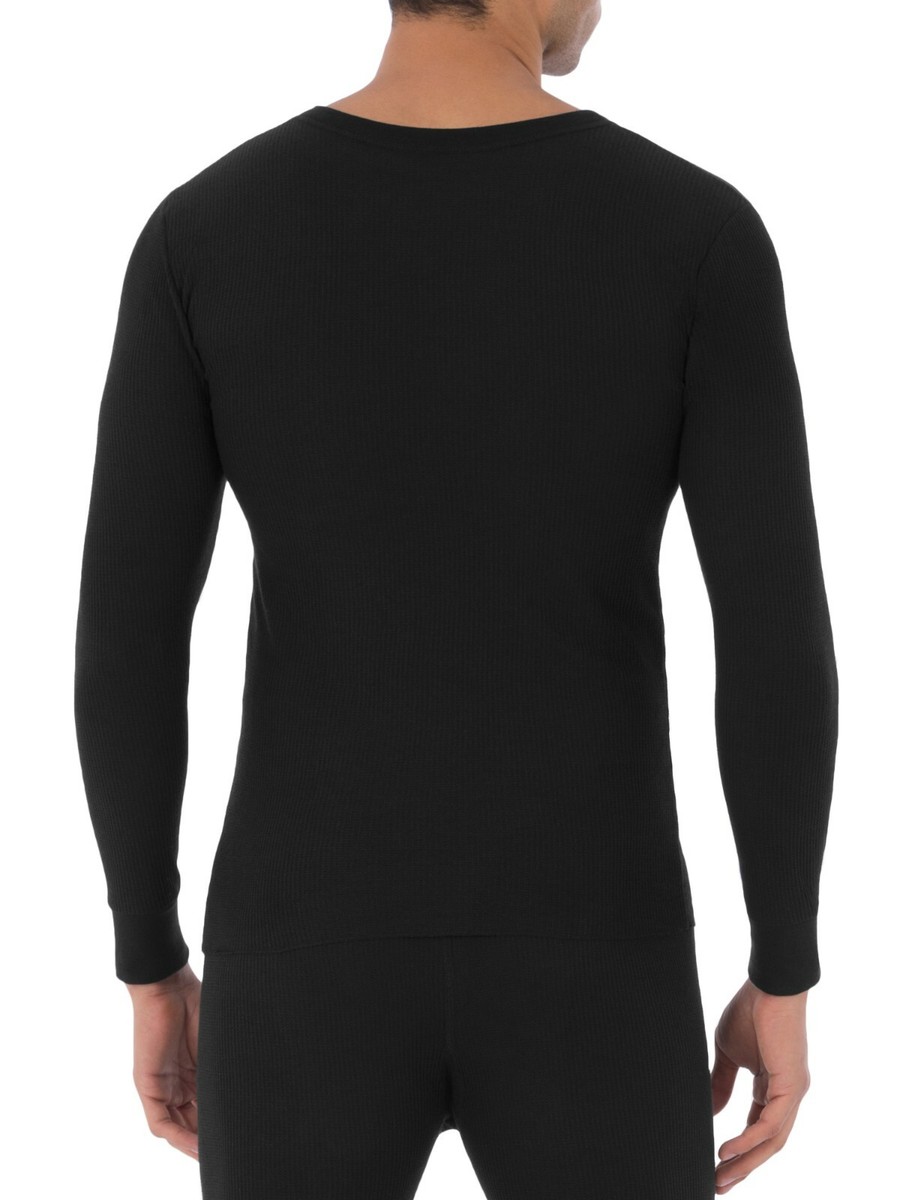 LAPASA Men's Cotton Waffle Thermal Underwear Set - Midweight Base Layer Long Johns M60/M137