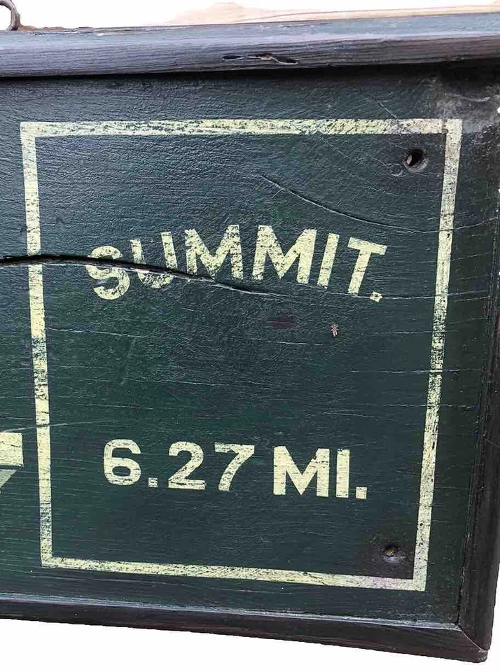 Vintage Pikes Peak Trail “Half-way House” Wood House Sign - Image 4 of 4