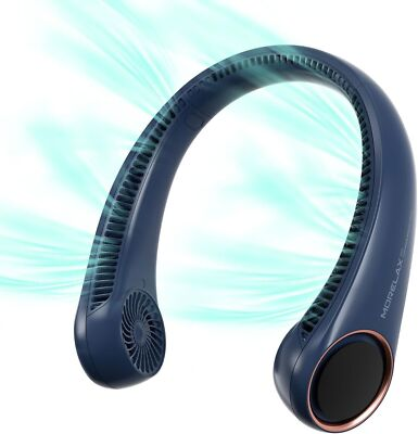 #ad Neck FanUSB Rechargeable Personal FanHand Free Bladeless Portable Fans $11.99