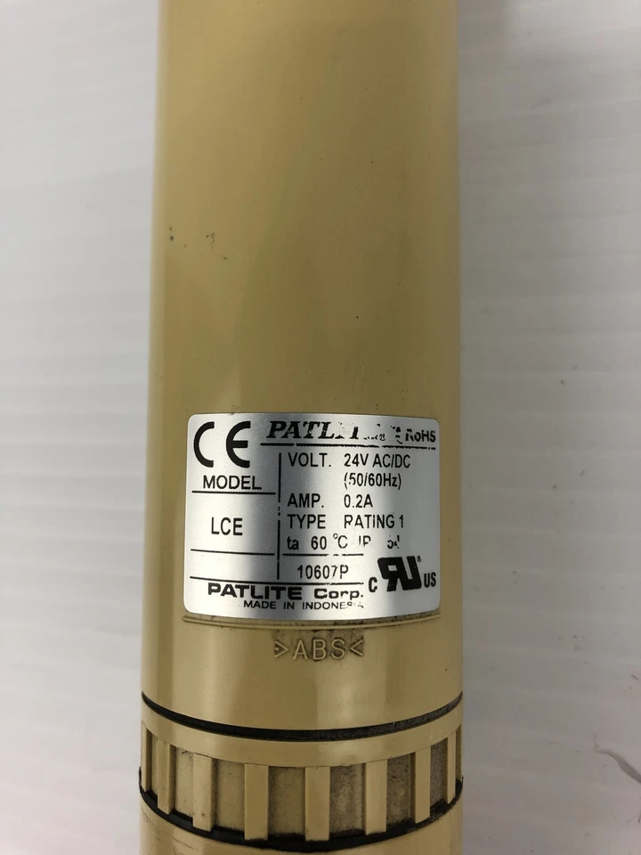 Patlite LCE Blue and Clear Signal Tower 24VAC/DC 50/60Hz 0.2A - Image 2 of 4