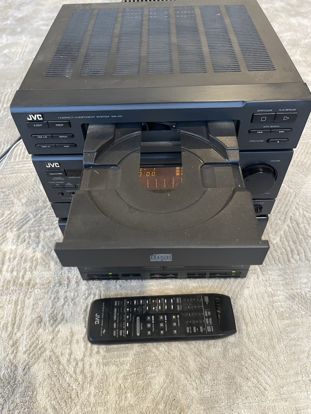 JVC CA-MX50BK Compact Component System Stereo Receiver with Remote ...