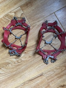 Kahtoola MICROspikes M, red, unused - slip-on crampons for ice and snow hiking