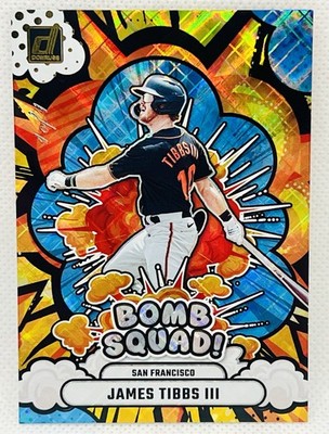 2025 Donruss 1/1 James Tibbs III Bomb Squad Platinum Diamond Rookie