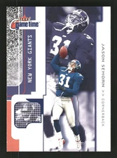 Jason Sehorn 2001 Fleer Game Time #60 New York Giants
