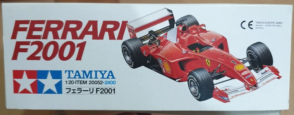 Tamiya  1/20 Ferrari F2001    - raro -  NUOVO - Immagine 2 di 3