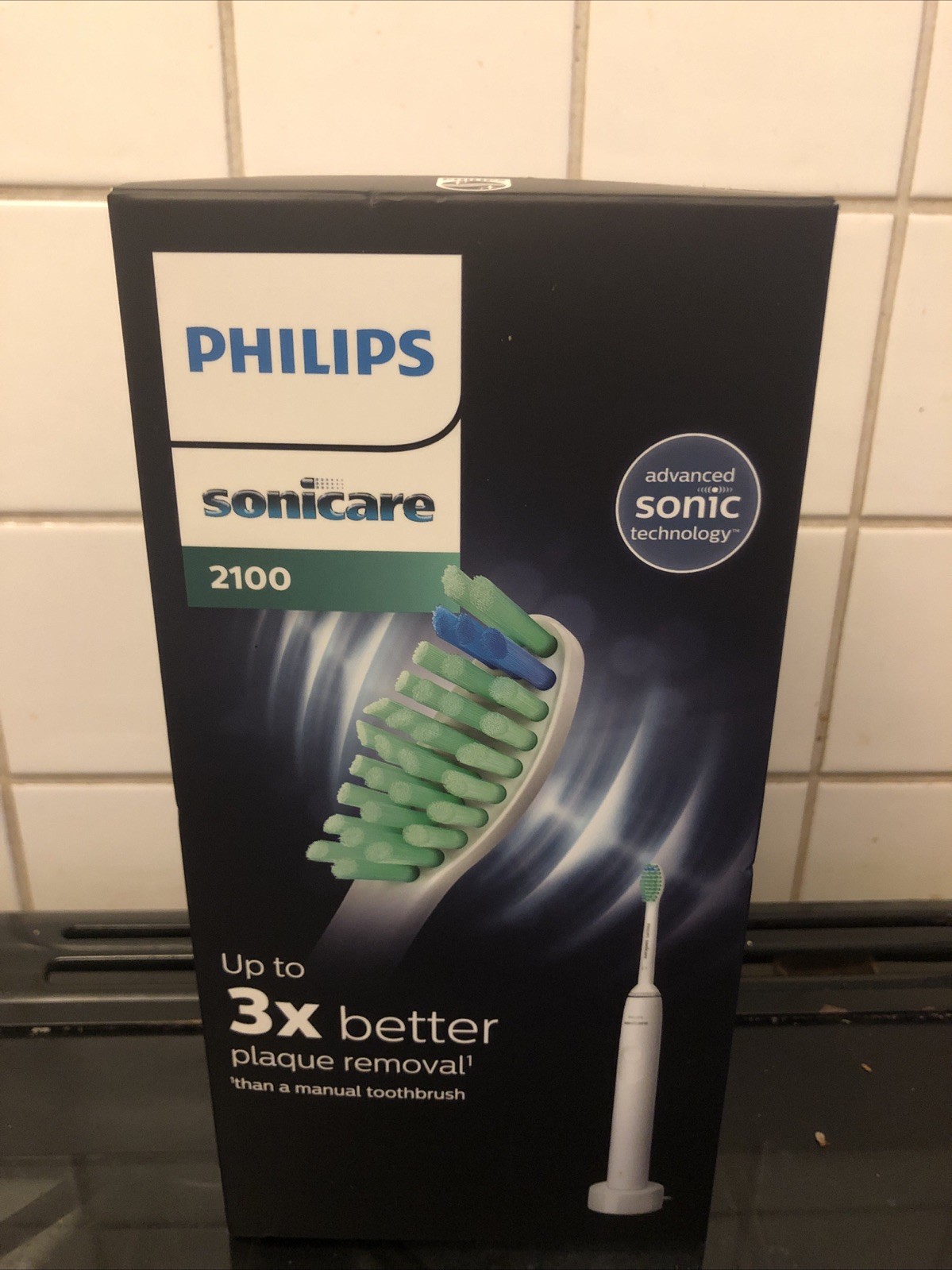 Philips Sonicare 2100 Rechargeable Sonic Electric Toothbrush - White