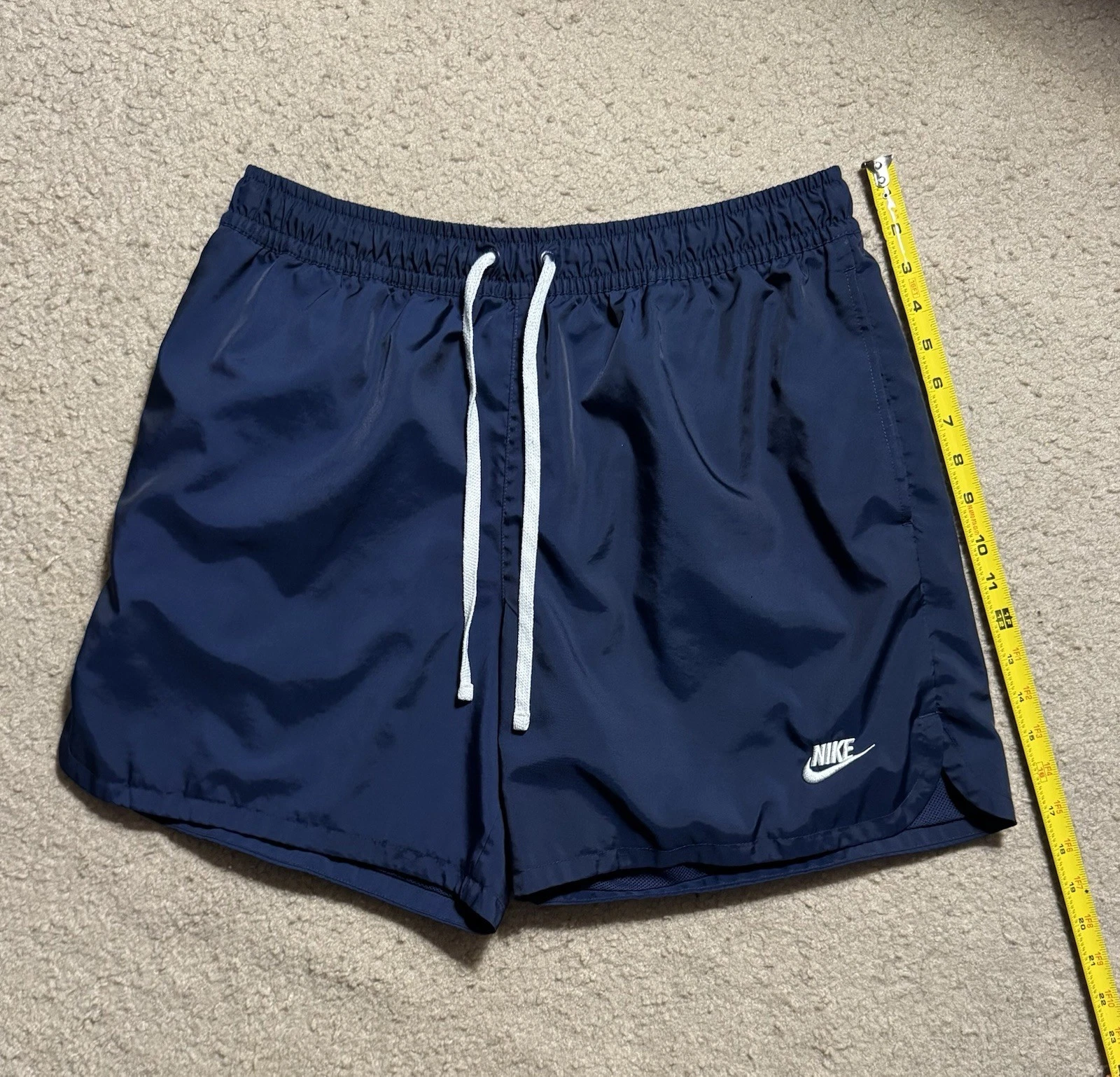 Nike Woven Club Flow Lined Athletic Casual Shorts Navy Blue Large DM6829-410