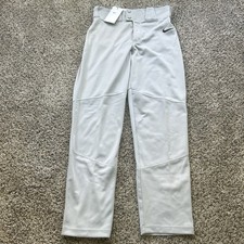 Nike Vapor Select Full Length Baseball Pants Gray Boys Size XL BQ6440-052