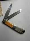 Case XX 6254 Black & Orange Cigar Band Trapper Knife — photo 6