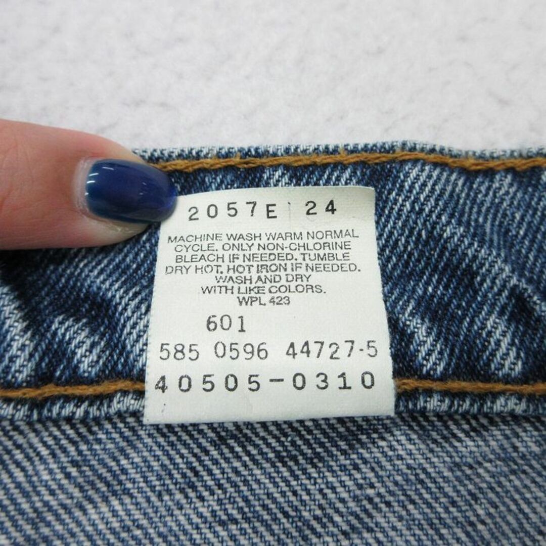 柚38 極美品 38×30 Levi's 505 USA 先染め黒 ブラックデニムパンツ