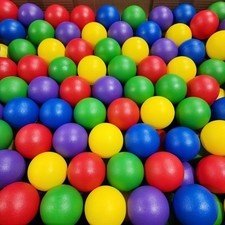 200 Primary Color Mix Jumbo 3.15" 80mm Texture Finish Commercial Grade Balls