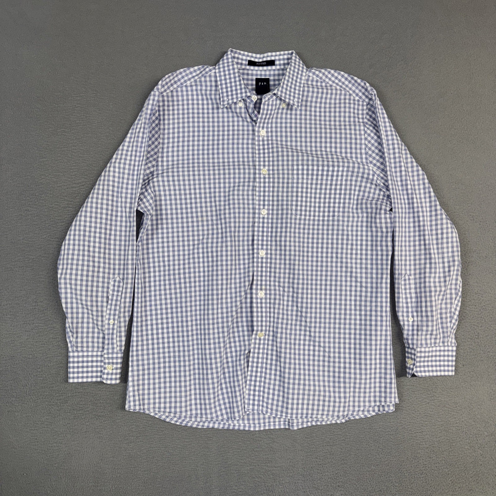 Gap Button Down Shirts Mens Large Multicolor Plai… - image 2