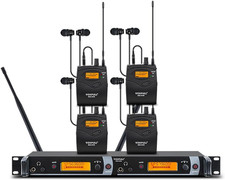 Wireless In-Ear Monitor System, Dual Channel IEM System with Metal Transmitter,