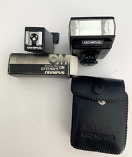 Olympus T20 Electronic Flash With Case And Olympus Extender - Works