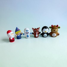 Rudolph The Red Nose Reindeer Figure Puppets Set of 6 mt