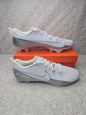 Nike Vapor Edge Speed 360 2 White Silver Football Cleats Mens Size 16