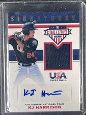Harrison, KJ - 2017 USA Baseball Stars & Stripes - Swatch/Autograph - 111/299