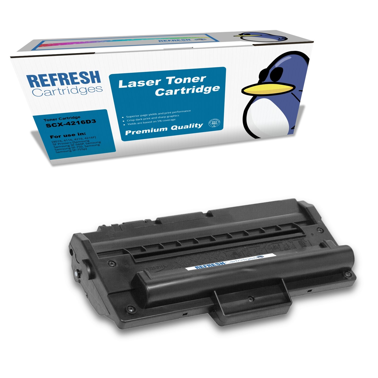 Refresh Cartridges Black SCX-4216D3 Toner Compatible With Samsung Printers