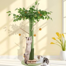 Cat Scratching Post Indoor Cats Adults 45 Inch Tall Cat Scratcher W/ Sisal Rope