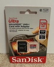 SanDisk 128GB micro SD SDXC Card 100MB/s Ultra 128G Class 10 UHS-1 A1