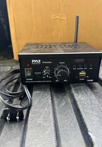 Pyle PCAU25A stereo amplifier with USB/SD 2x40W