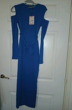 Image of Missguided Maternity Blue Dress New With Tags RRP £26 Womens