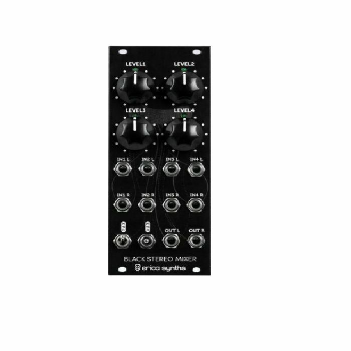 Erica Synths Black Stereo Mixer v3 4-Input Stereo Mixer Module