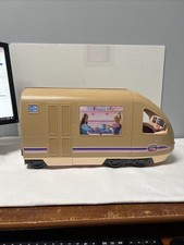 2001 Mattel Barbie Travel Train Playset Toy Set dining room Bunk bed Playroom