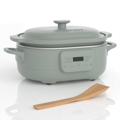 Slow Cooker 4 Quart Programmable 8-in-1 Multi Olive MAGNIFIQUE Casserole