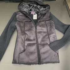 Say What? Women s Black Hooded Full Zip Lined...